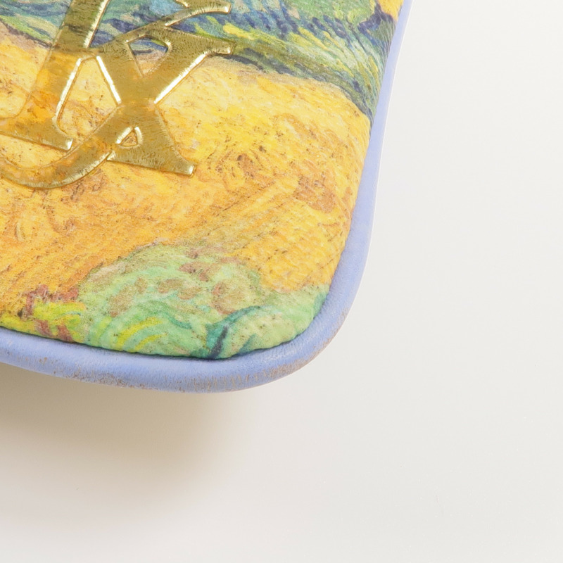 LOUIS VUITTON 塗層帆布Pla Van Gogh Pouch鏈帶手拿包-11