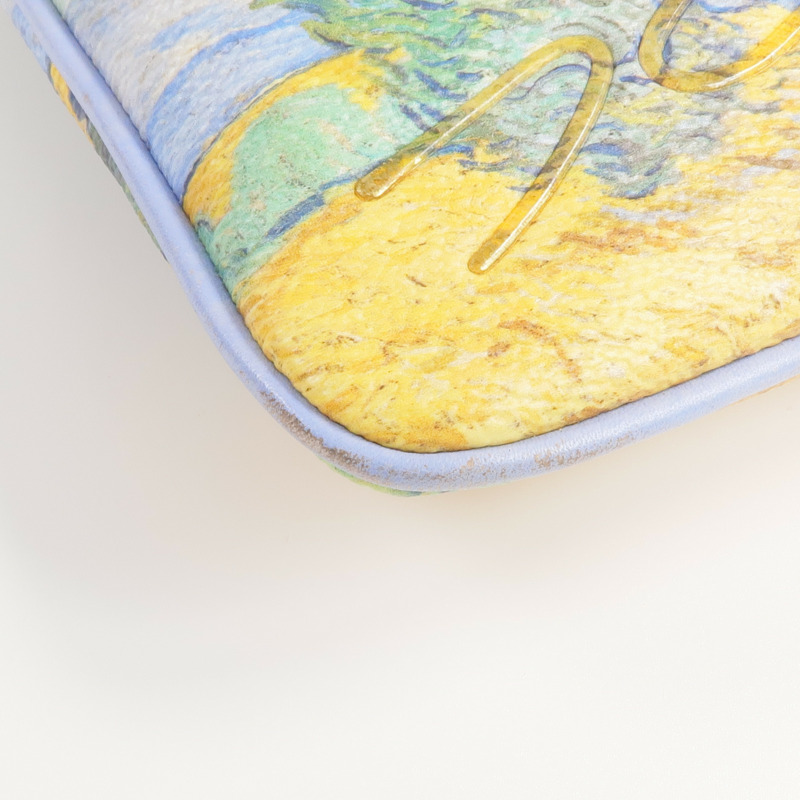 LOUIS VUITTON 塗層帆布Pla Van Gogh Pouch鏈帶手拿包-14