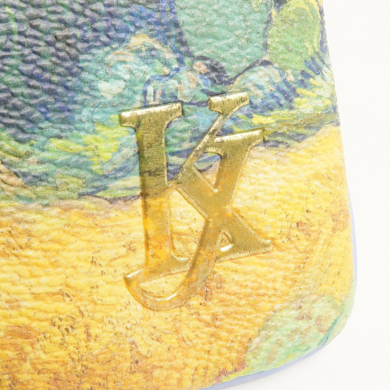 LOUIS VUITTON 塗層帆布Pla Van Gogh Pouch鏈帶手拿包-15