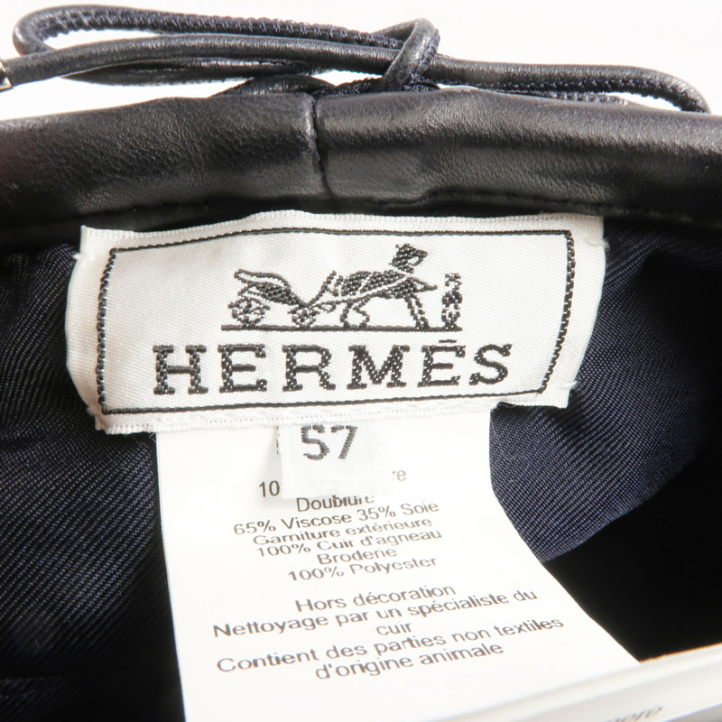HERMES Cashmere Beret Hat帽子-6