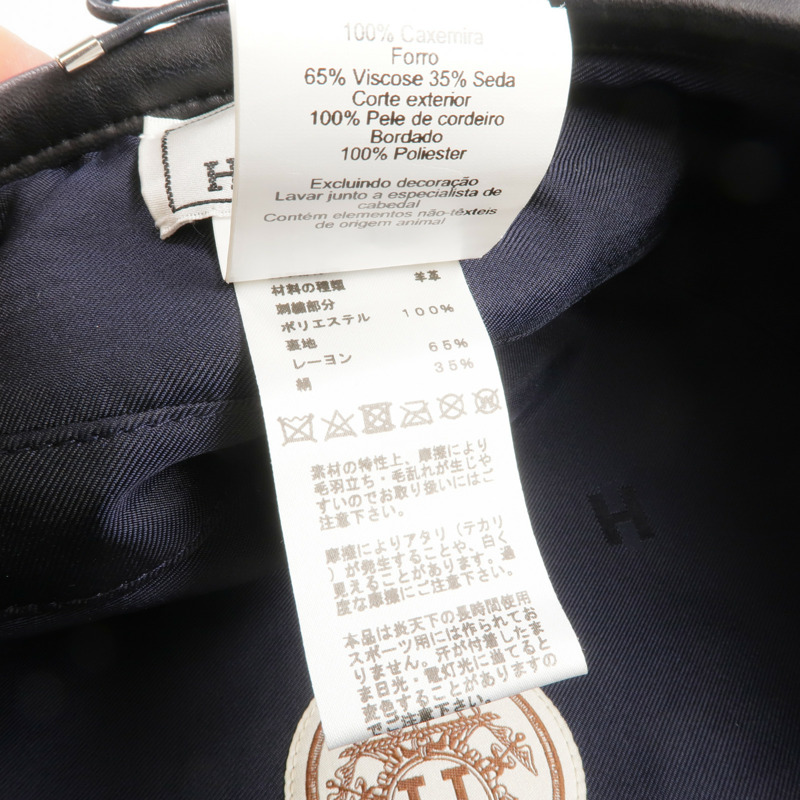 HERMES Cashmere Beret Hat帽子-8