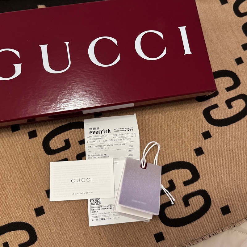 Gucci大LOGO雙面羊毛提花圍巾 35*190CM-0