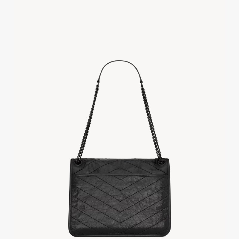 #專櫃11萬 YSL NIKI 中號   腋下包鏈條包 NIKI復古皮革中型手袋-1