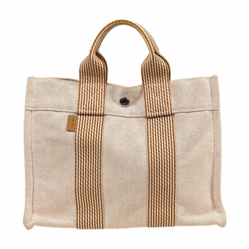 愛馬仕新款 PM 托特包,帆布材質,橙色,女士款,二手,愛馬仕-0