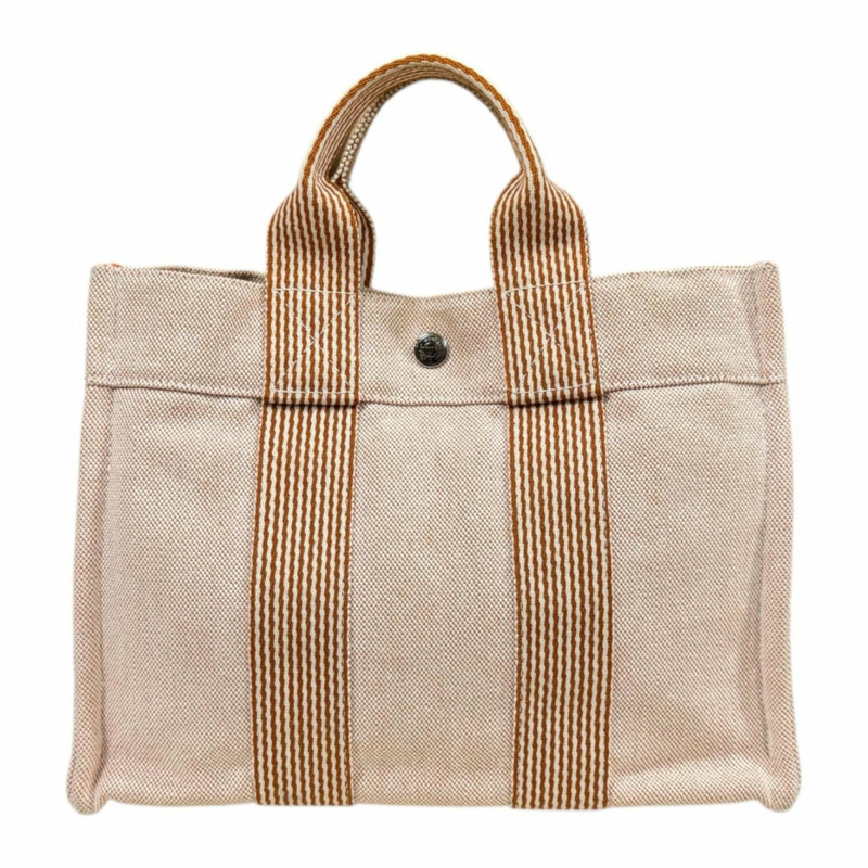 愛馬仕新款 PM 托特包,帆布材質,橙色,女士款,二手,愛馬仕-2