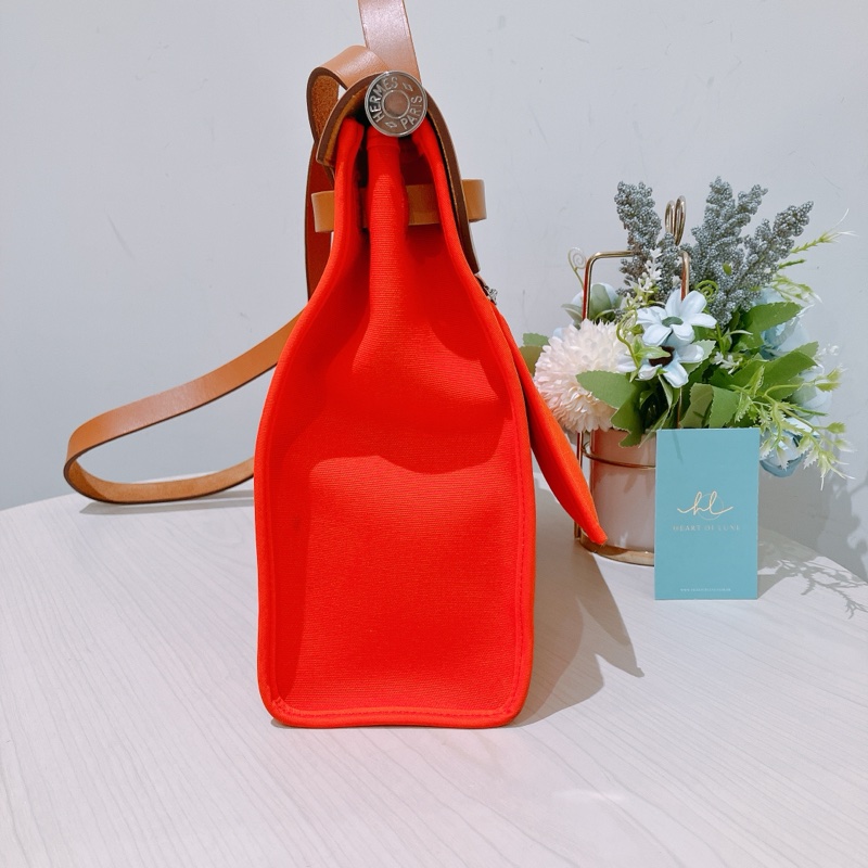 TK1913 HERMES 愛馬仕小號帆布翻蓋式兩用包包HERBAG 31 CANVAS-2
