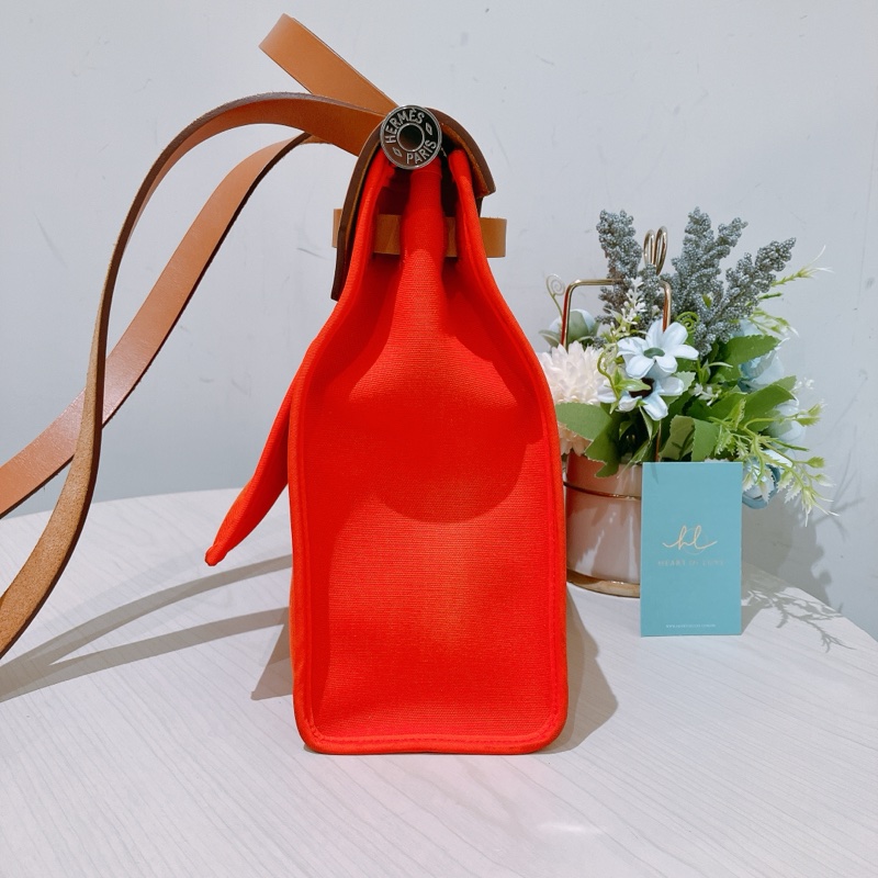 TK1913 HERMES 愛馬仕小號帆布翻蓋式兩用包包HERBAG 31 CANVAS-3