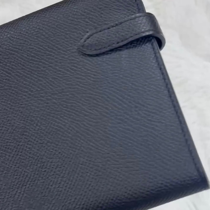 （已預留）Hermes 愛馬仕 Kelly 長夾/黑銀款/99閒置新美品-3
