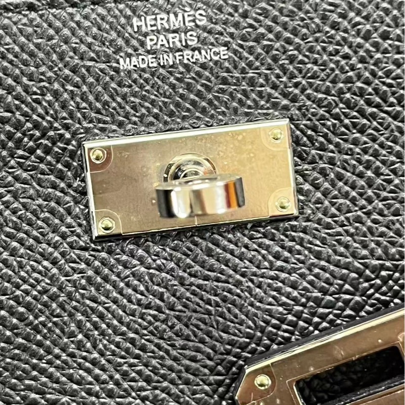 （已預留）Hermes 愛馬仕 Kelly 長夾/黑銀款/99閒置新美品-6