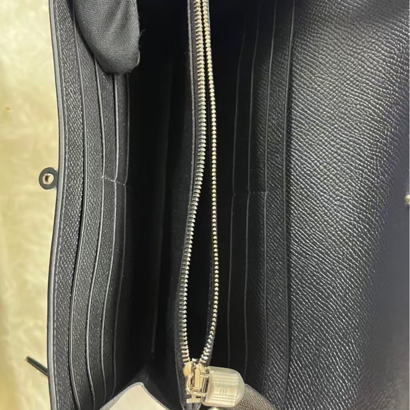 （已預留）Hermes 愛馬仕 Kelly 長夾/黑銀款/99閒置新美品-9