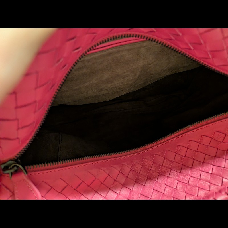 Bottega Veneta 桃紅色側背包-2