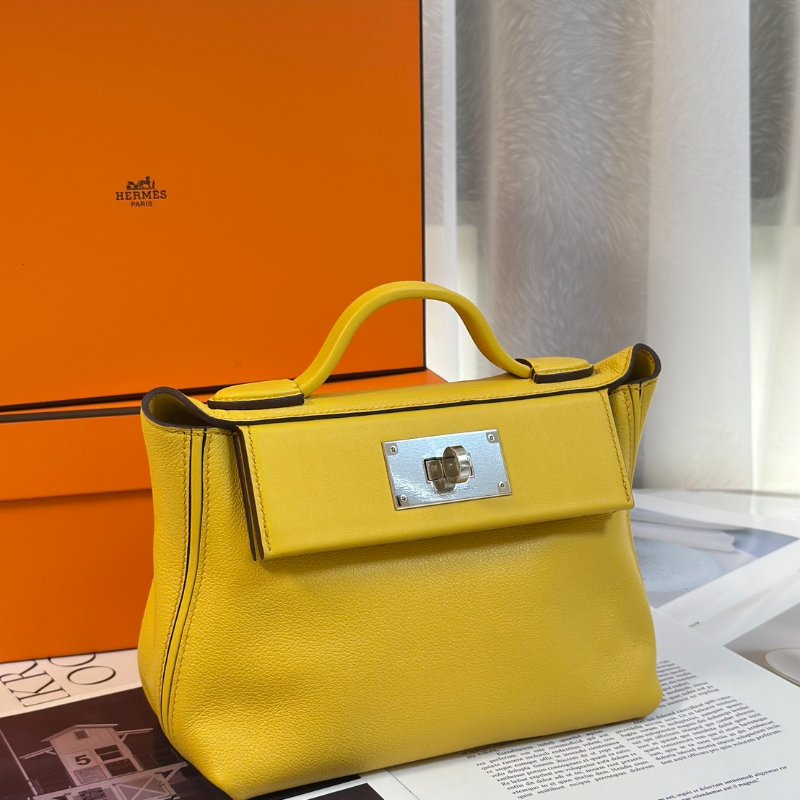 HERMES Mini 24/24 - 那不勒斯黃銀 B-2