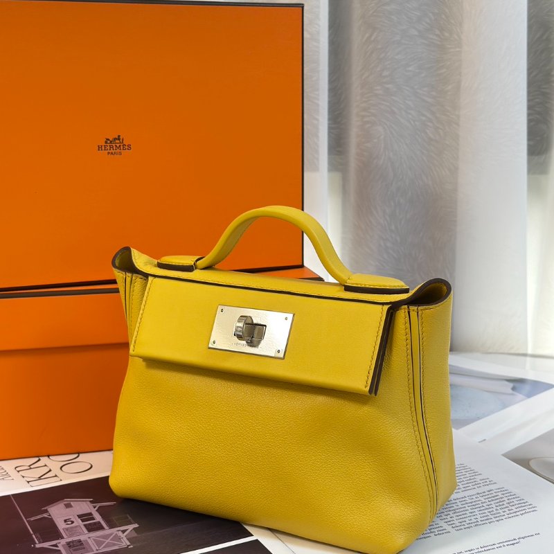 HERMES Mini 24/24 - 那不勒斯黃銀 B-3