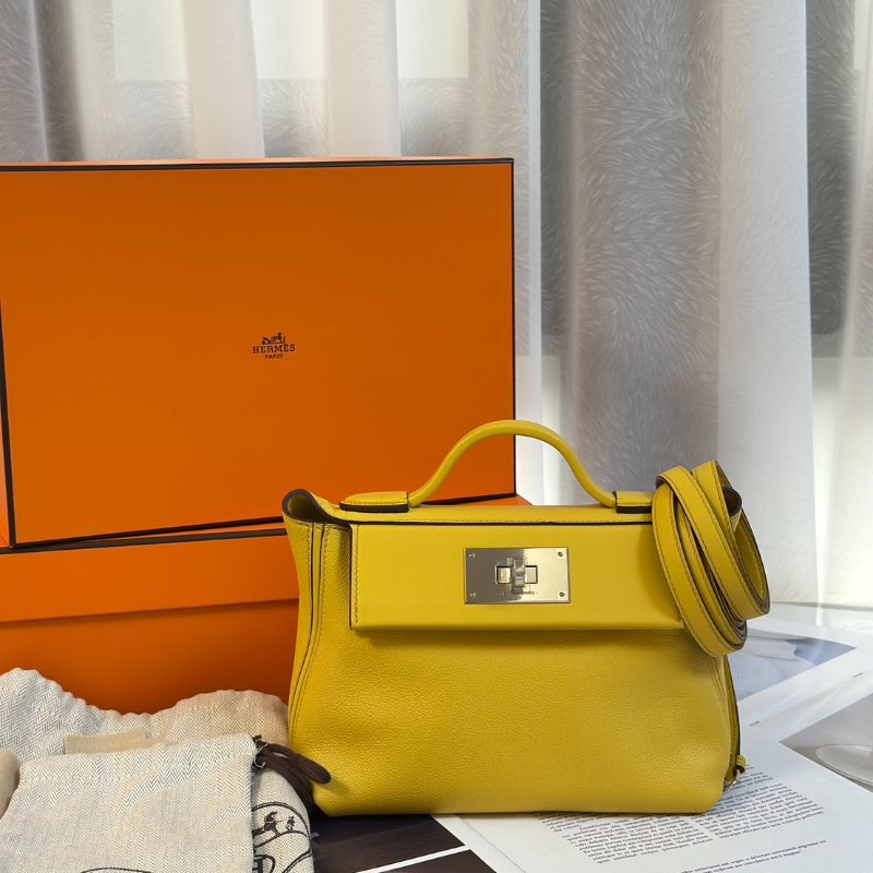 HERMES Mini 24/24 - 那不勒斯黃銀 B-7