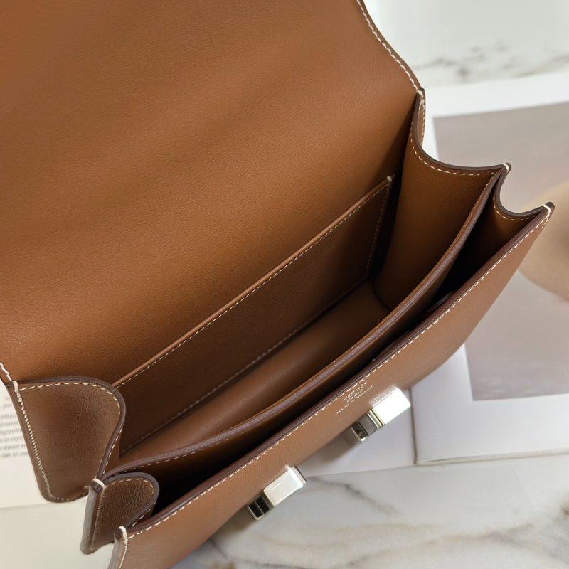 HERMES Mini constance 19 - 金棕銀 B-7