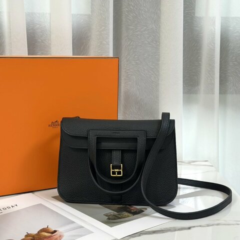 HERMES Halzan 25 - 黑金 W
