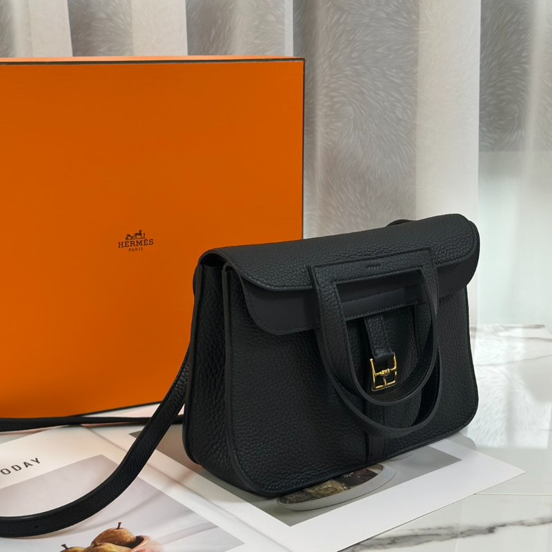 HERMES Halzan 25 - 黑金 W-2