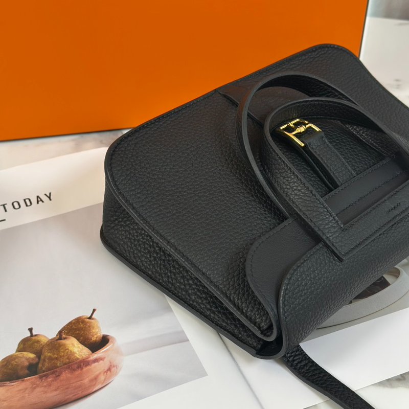 HERMES Halzan 25 - 黑金 W-5
