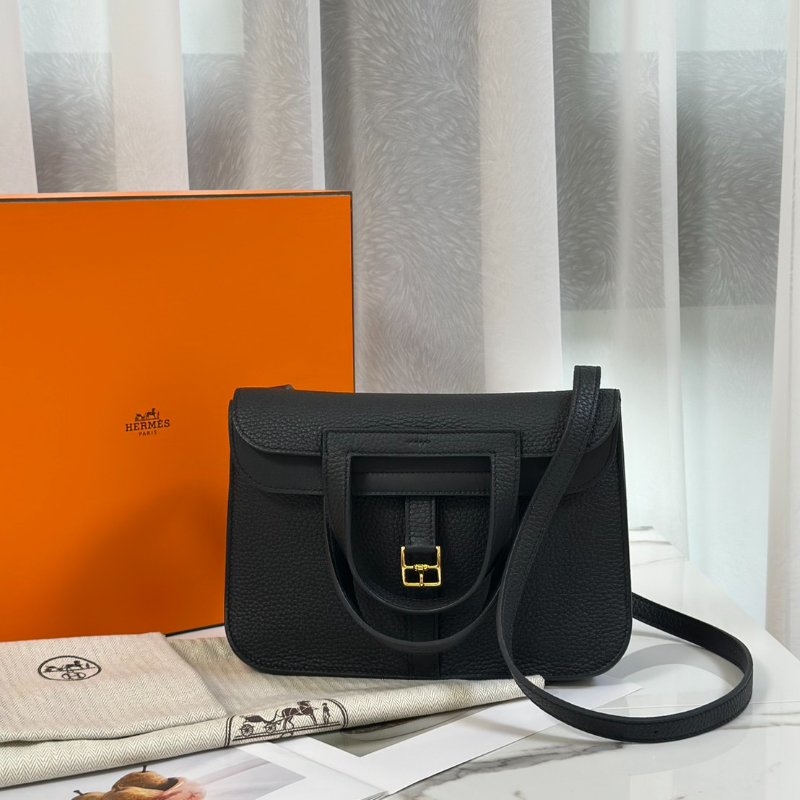HERMES Halzan 25 - 黑金 W-7