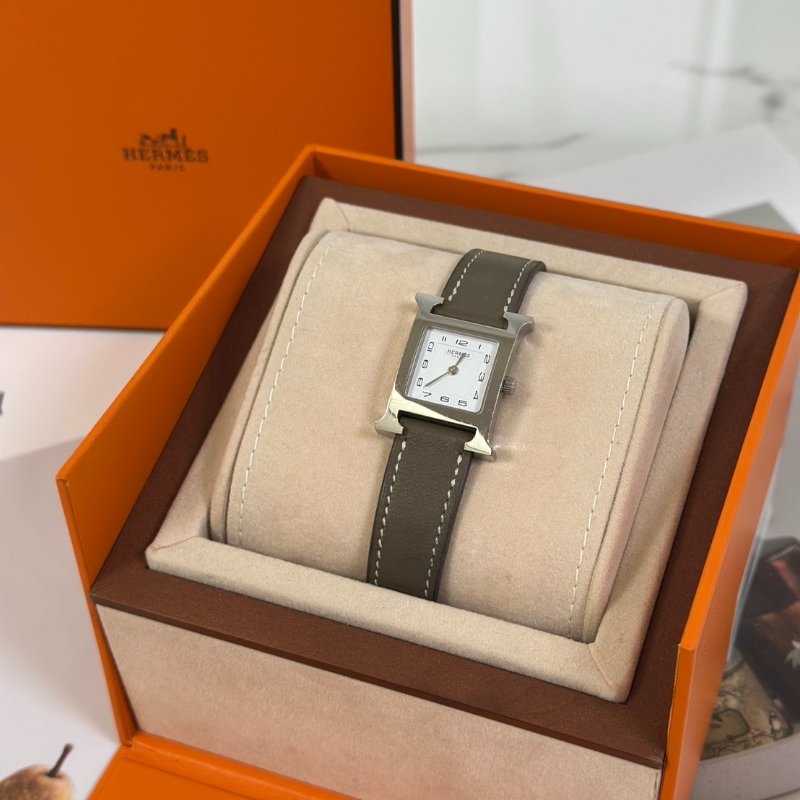 HERMES Heure H腕錶 - 21 灰銀 Y-0