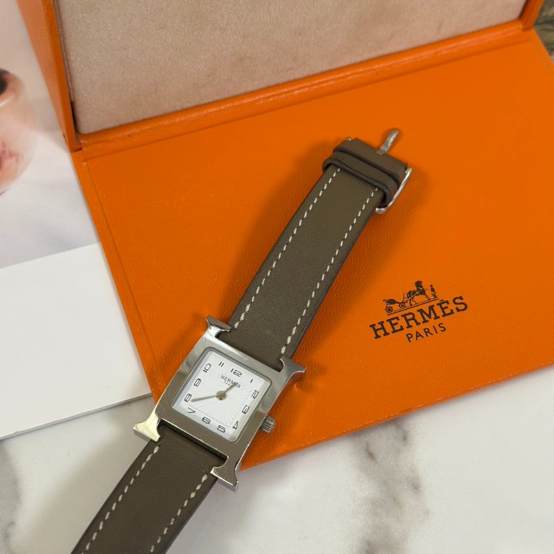 HERMES Heure H腕錶 - 21 灰銀 Y-2