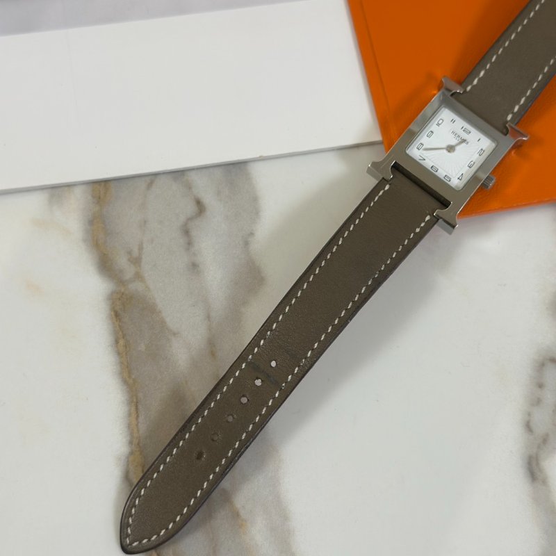 HERMES Heure H腕錶 - 21 灰銀 Y-3