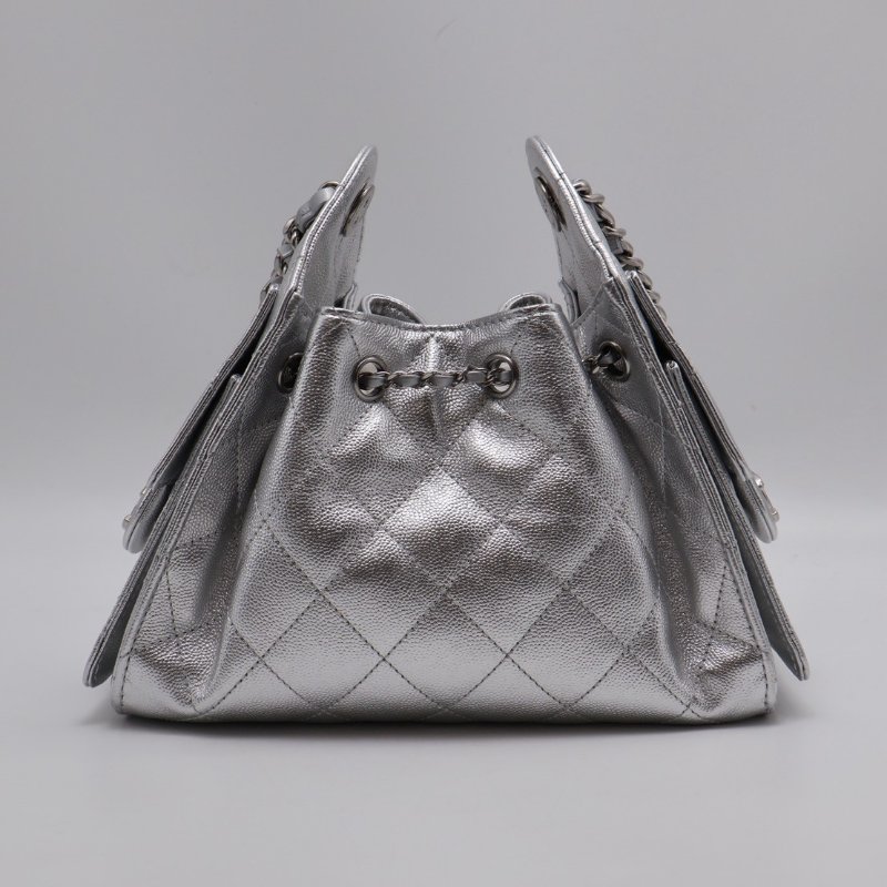 CHANEL 25 Mini hobo bag - 銀-1