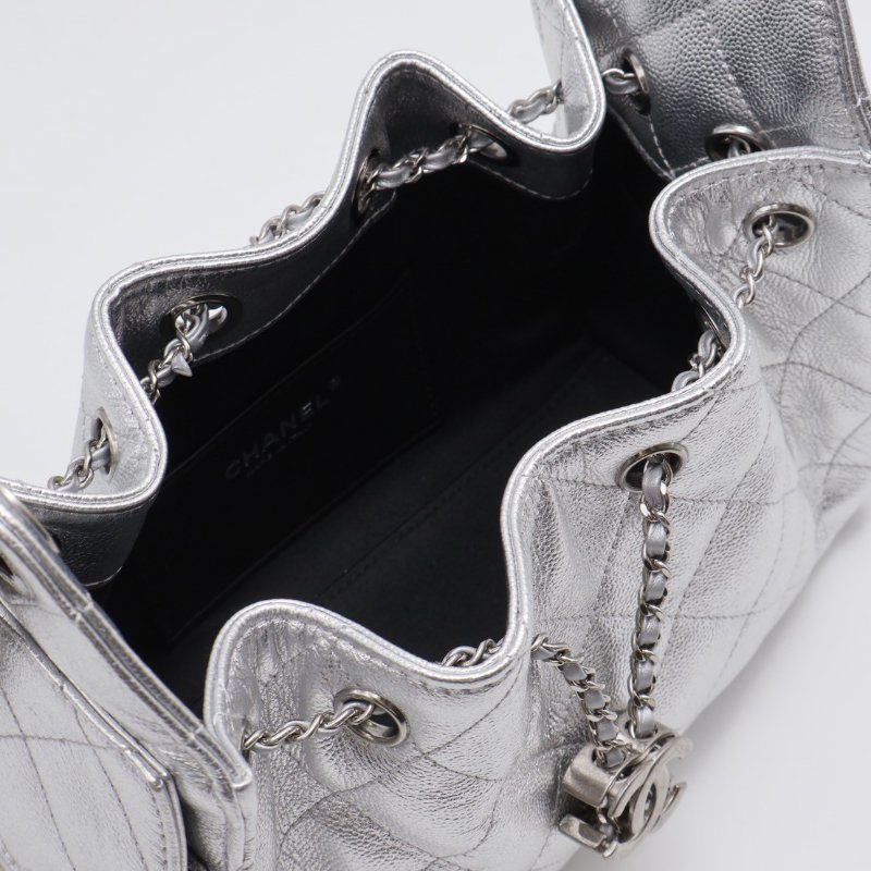 CHANEL 25 Mini hobo bag - 銀-2