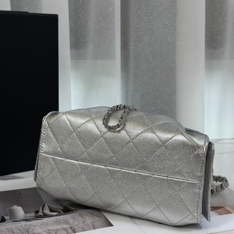 CHANEL 25 Mini hobo bag - 銀-5