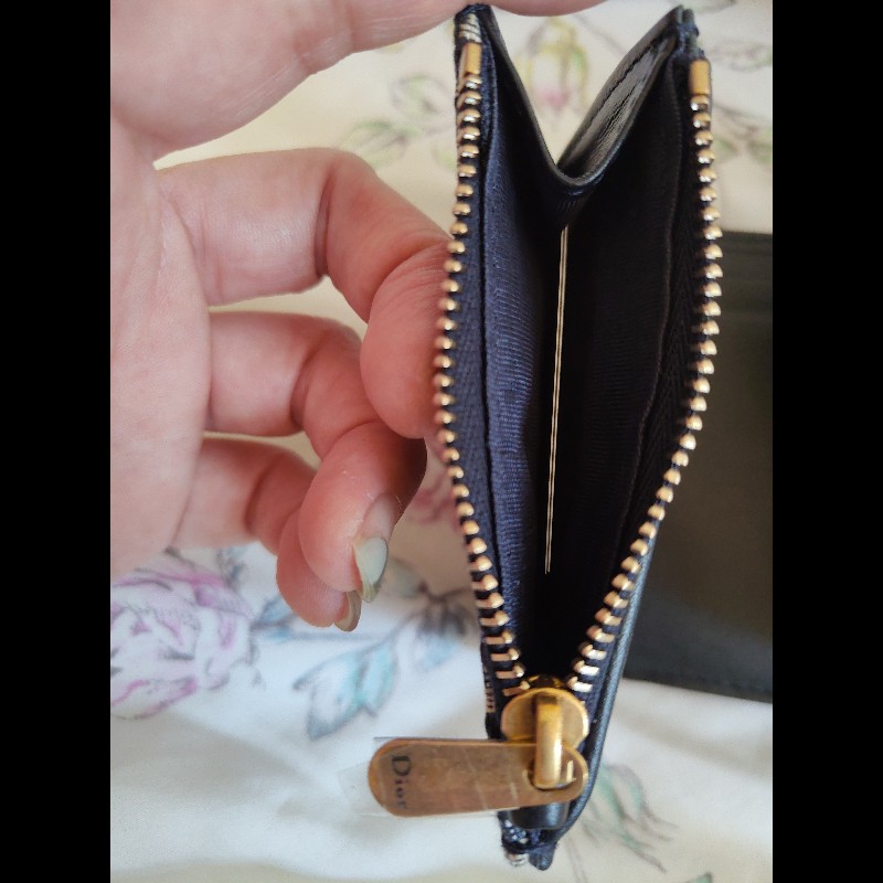 DIOR 藍老花三折短短夾-11