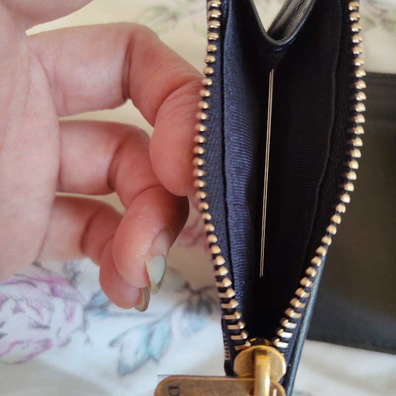 DIOR 藍老花三折短短夾-12