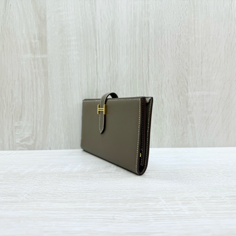 Hermes大象灰Epsom皮BEARN長夾-2
