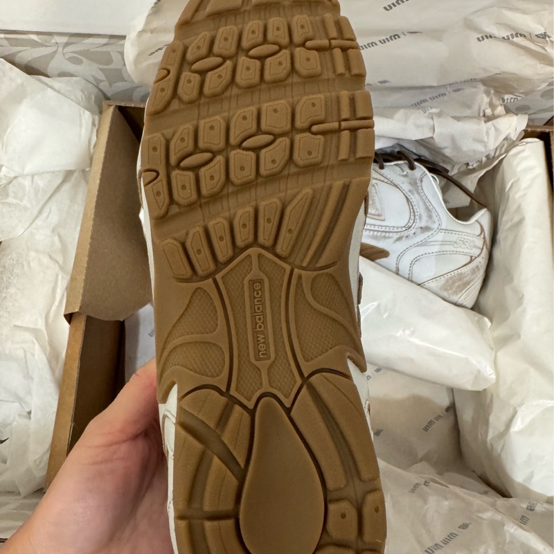 Miu Miu New Balance聯名款530 SL白色牛皮作舊運動鞋 37碼-5