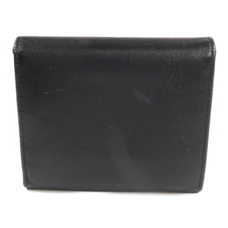 PRADA 牛皮皮革Wallet金扣錢包-2
