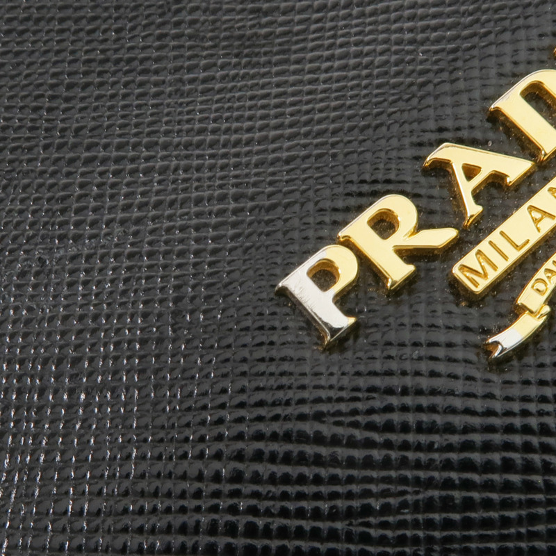 PRADA 牛皮皮革Wallet金扣錢包-16