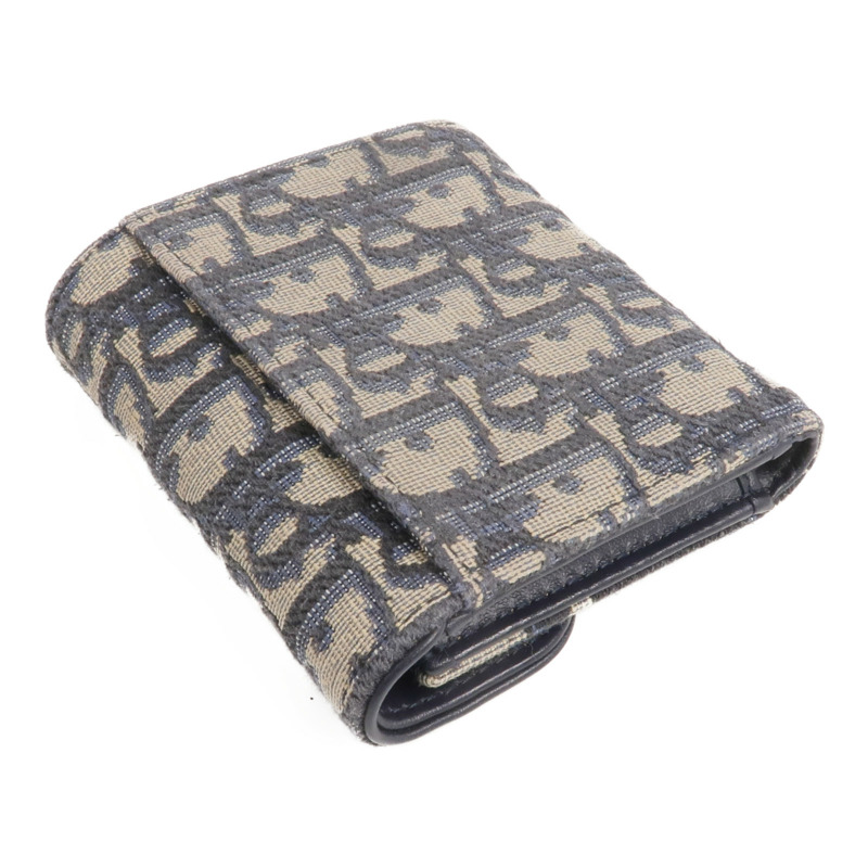 Dior 帆布Saddle Lotus Wallet金扣錢包-4