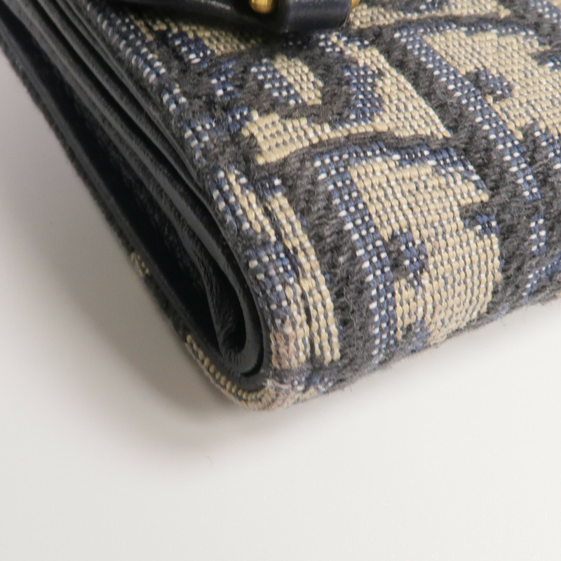 Dior 帆布Saddle Lotus Wallet金扣錢包-10