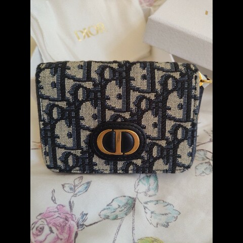 DIOR ㄇ字蒙田拉鍊零錢包