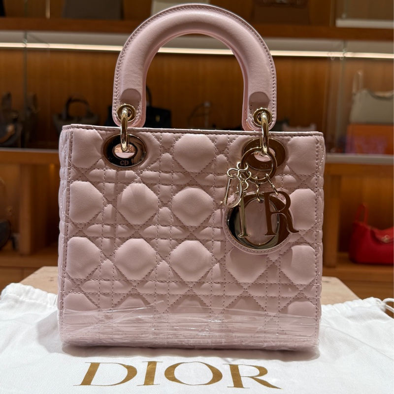 DIOR 黛妃包 櫻花粉-0