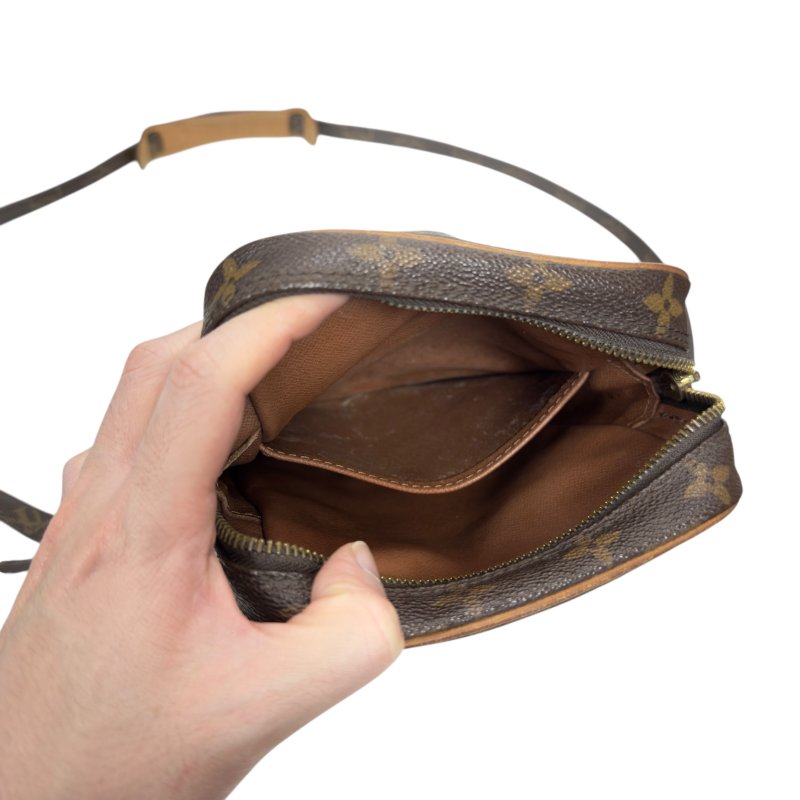 LOUIS VUITTON 中古 Danube 老花 斜揹袋-16