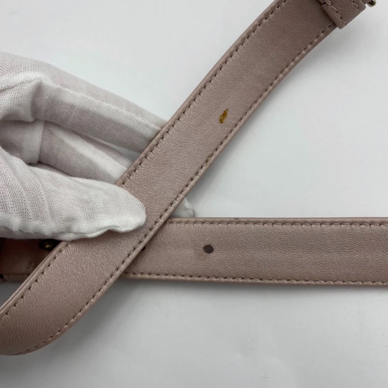 Dior 迪奧珠光粉羊皮五格戴妃包 尺寸24*11*20，專櫃價46000-14