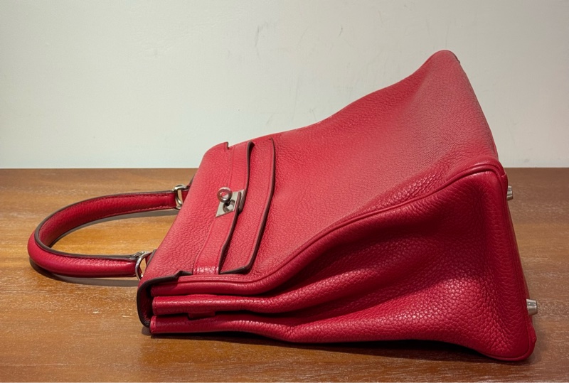 Hermès Kelly 35cm 紅色 銀扣-8