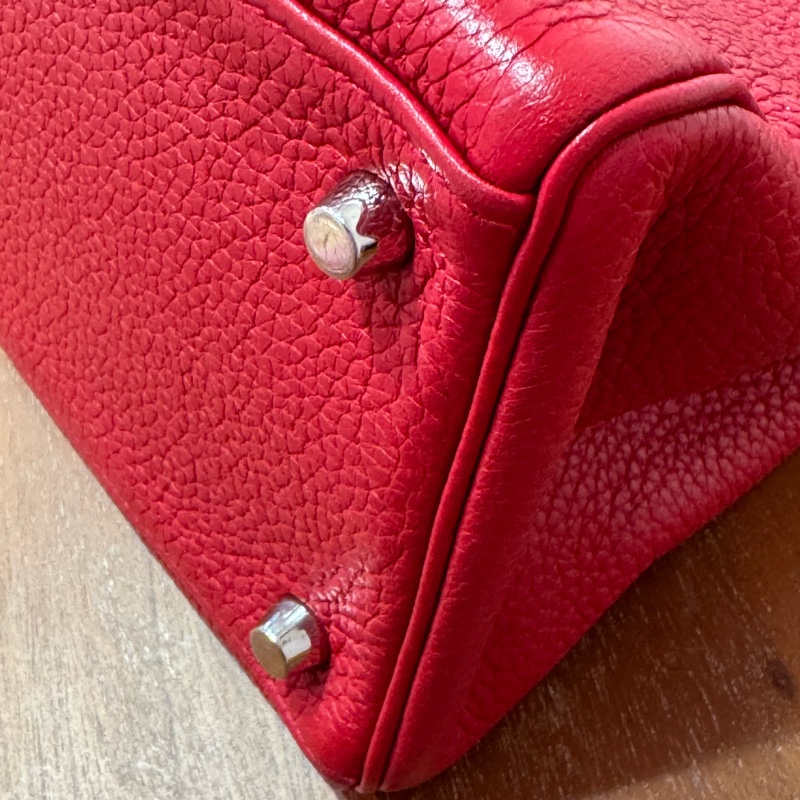Hermès Kelly 35cm 紅色 銀扣-20