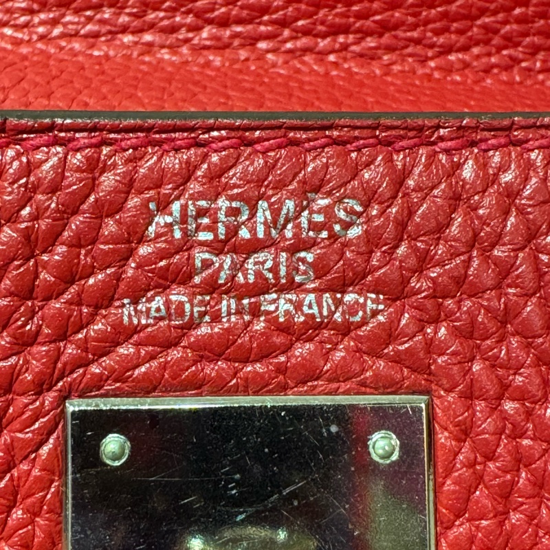 Hermès Kelly 35cm 紅色 銀扣-26