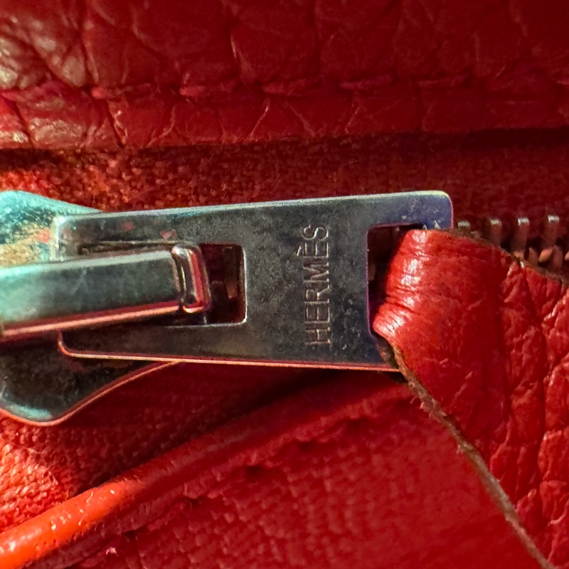 Hermès Kelly 35cm 紅色 銀扣-29