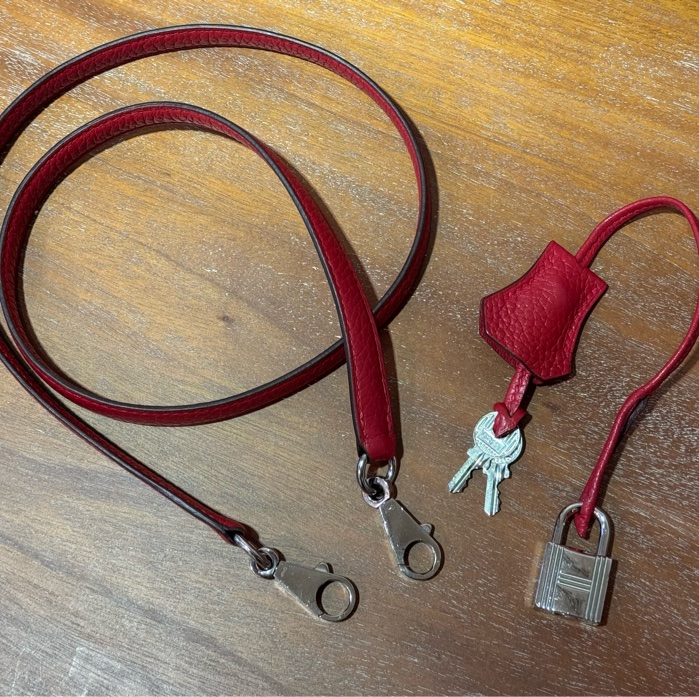 Hermès Kelly 35cm 紅色 銀扣-30