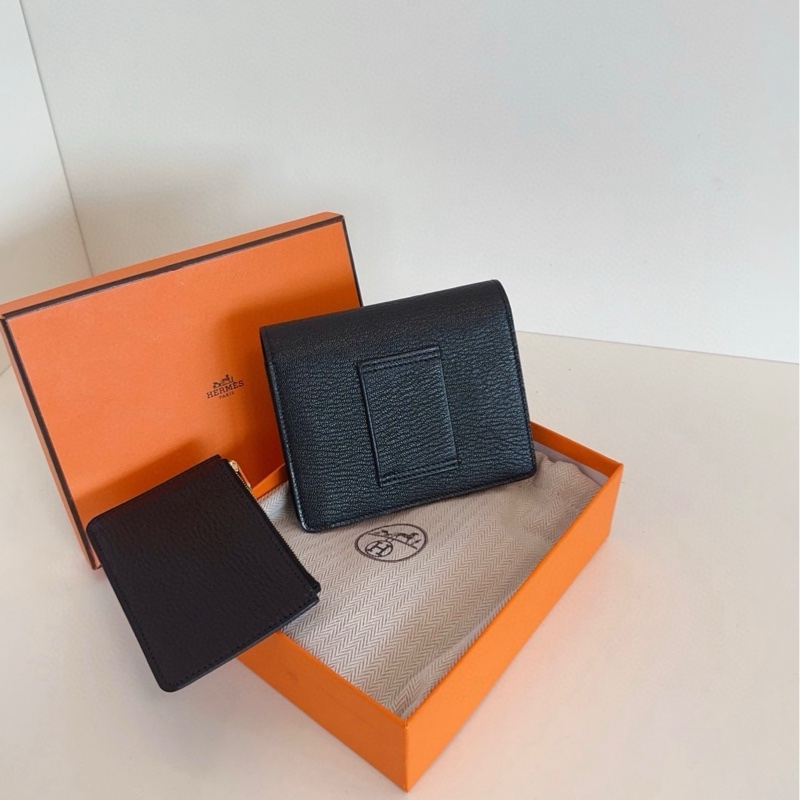 【閒置全套🆕】Hermes 黑金Roulis Silm豬鼻子二合一小方包 斜挎包-1