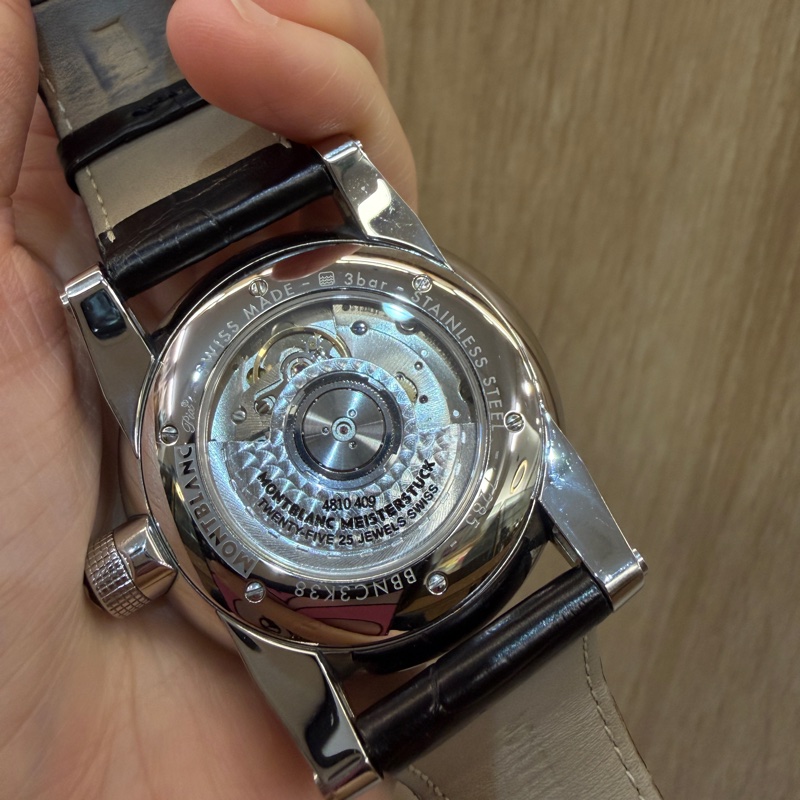 Momtblanc 精鋼放射黑面Time Walker機械腕錶MB110337-11