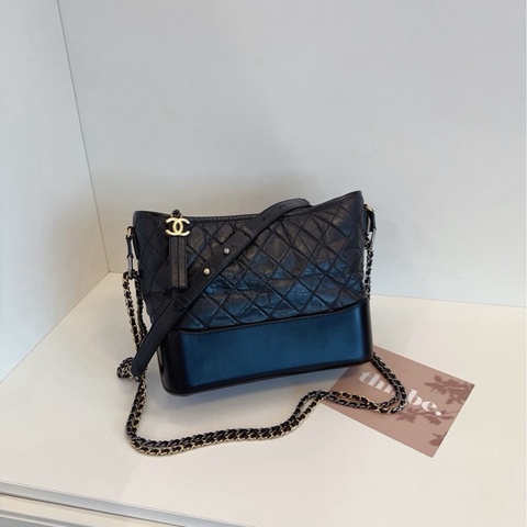 【98新🆕】Chanel Gabrielle 黑色 流浪包 中號 單肩斜挎包