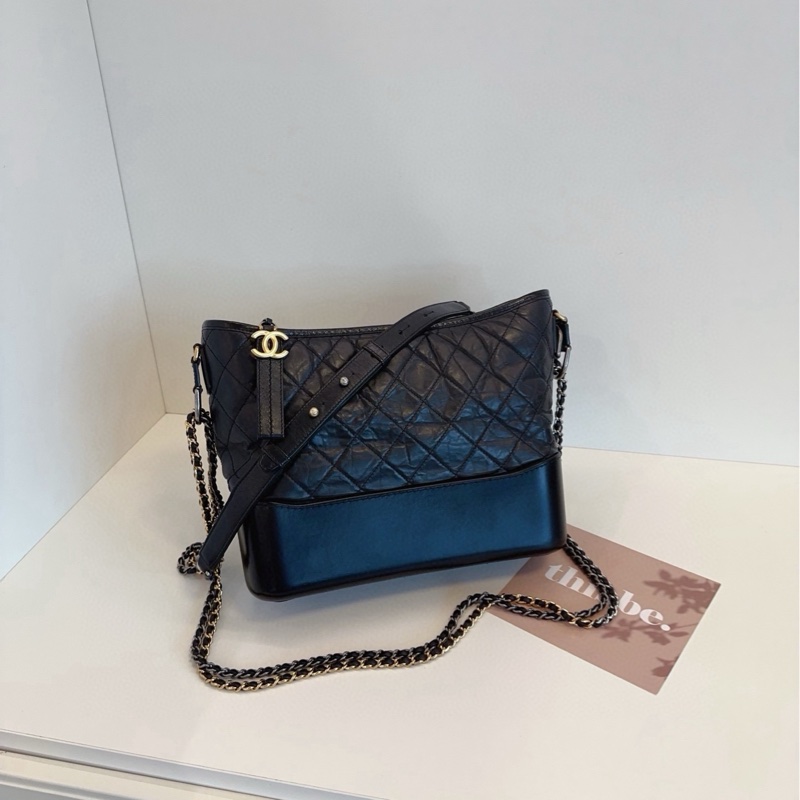 【98新🆕】Chanel Gabrielle 黑色 流浪包 中號 單肩斜挎包-0